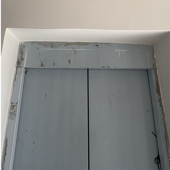 عدم استقامة زوايا الجدران