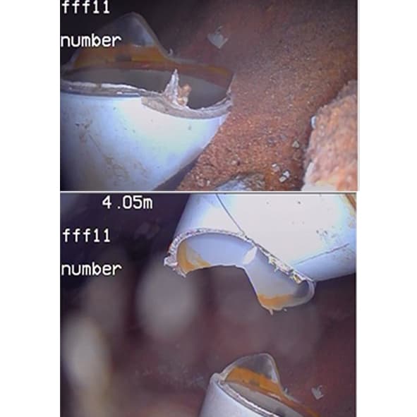 كسر في خطوط الصرف الرئيسية للوحدات الصحية