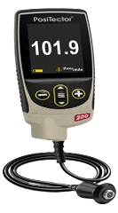 Digital Coating Thickness Gauge, On Concrete Paint Field
